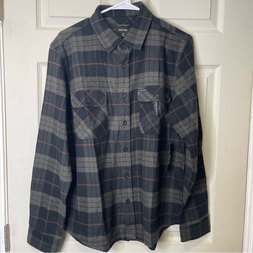 BRIXTON Bowery Standard Fit Mens Flannel Sz M